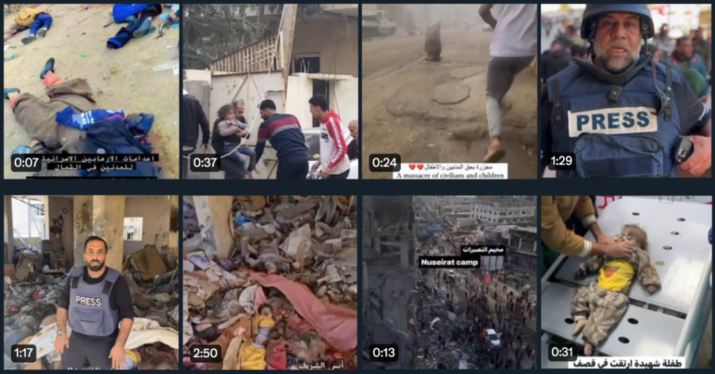 ISRAELE/PALESTINA. Questo genocidio viene trasmesso in live streaming. Non possiamo dire che non lo sapevamo
