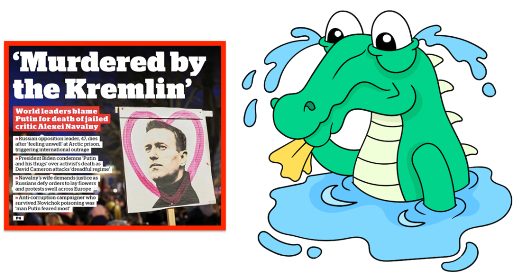 Crocodile Tears Over Navalny While Ignoring Assange
